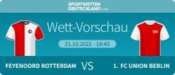 Wett Vorschau Feyenoord - Union Berlin Wetten Quoten Promos ECL