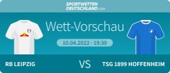 leipzig hoffenheim quotenvergleich prognose wetten tipp angebote